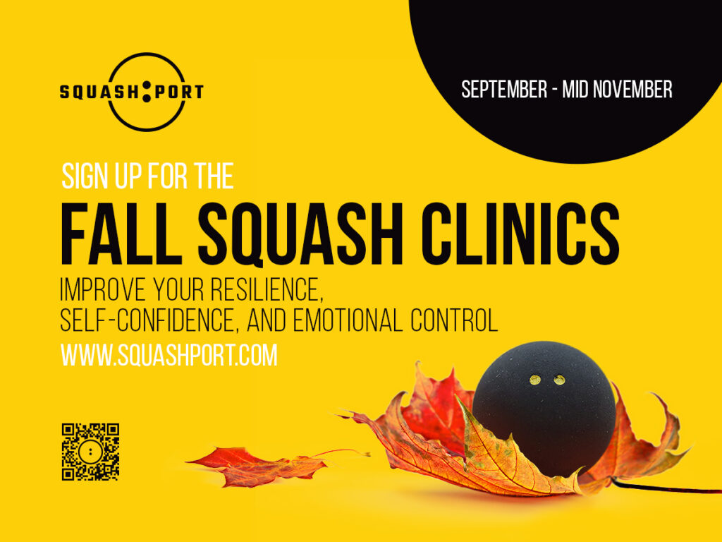 A squash ball on top of an orange background.