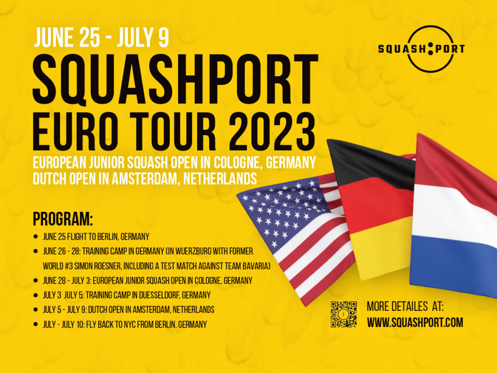 A poster for the euro tour 2 0 2 3
